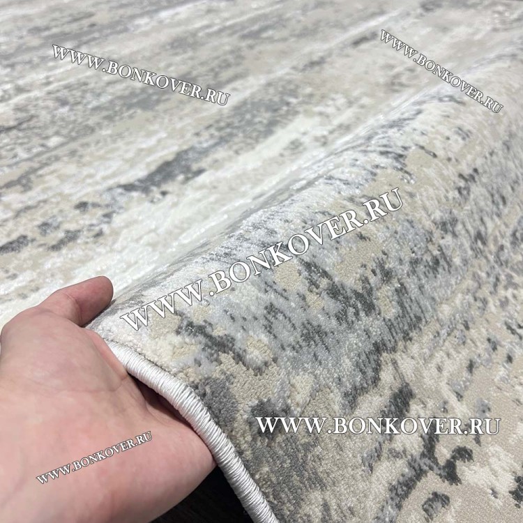 Ковер Турция Современный Дизайн 05 Серый Круг