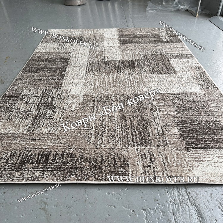 Современный абстрактный белорусский ковер коричневый дизайн 28900