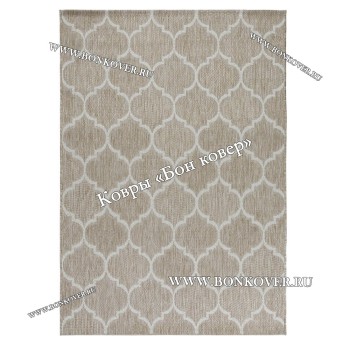 Безворсовый ковер дизайн 141 бежевый