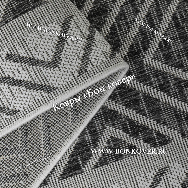 Безворсовый ковер дизайн 145 черный