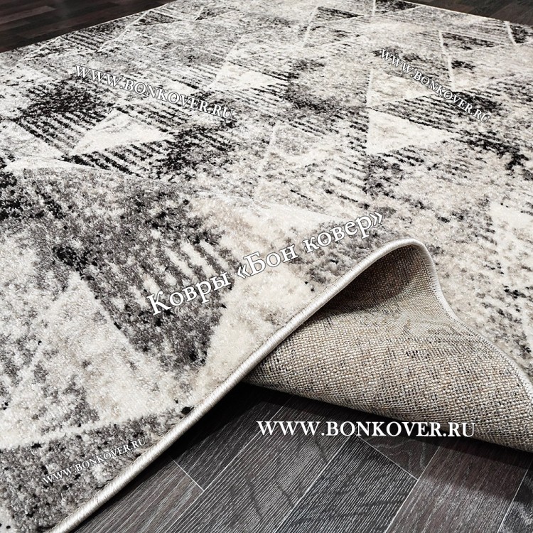 Ковер Карпет Ромбы 041 Серый Прямоугольный