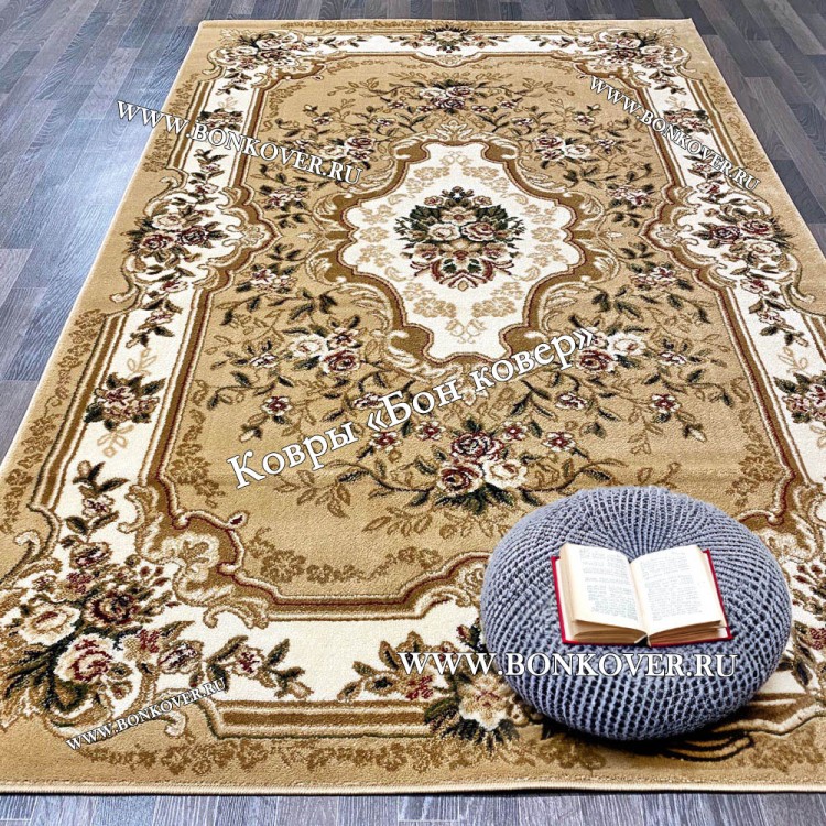 Бежевый Ковер Для Гостиной Арт 25476 Прямоугольный