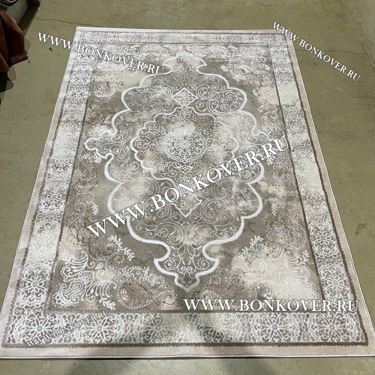 Современный Турецкий Ковер Дизайн 184 Бежево-Коричневый