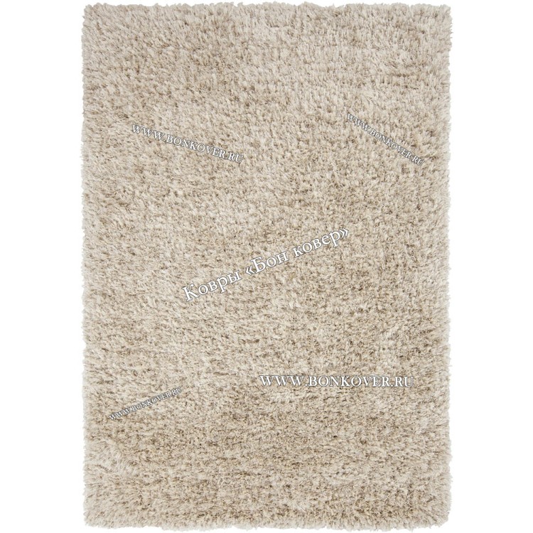 Длинноворсный ковер для гостиной 01 Бежевый
