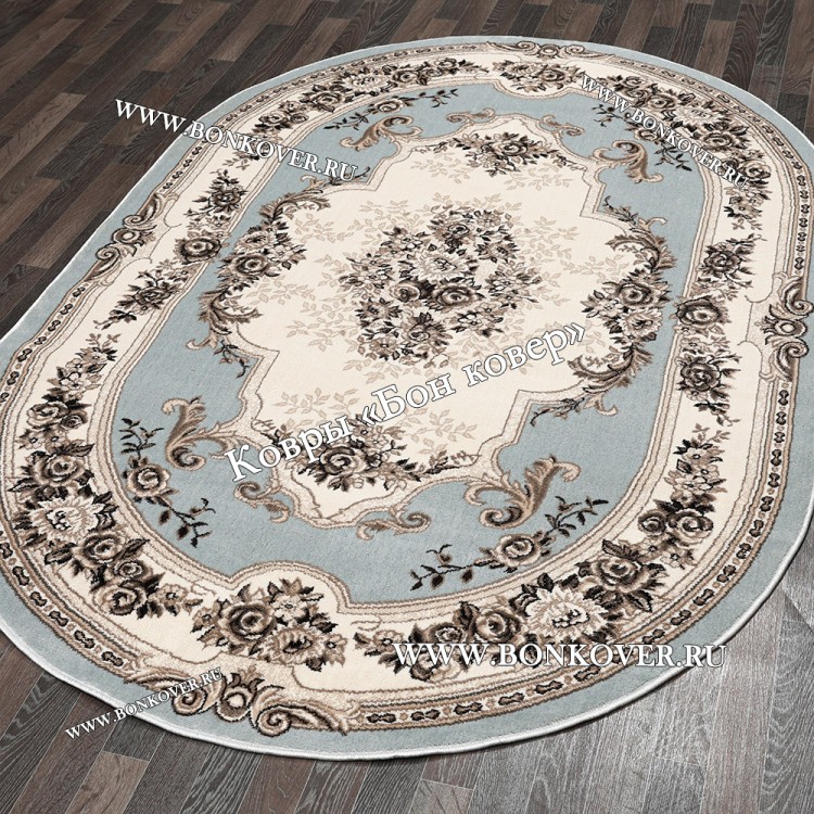 Ковер Российского Производства Дизайн 02 Серый Овальный