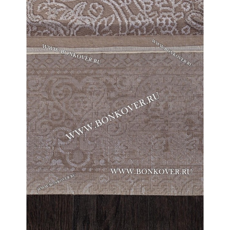 Турецкий Ковер Для Гостиной Дизайн 02 Бежево-Коричневый Прямоугольный