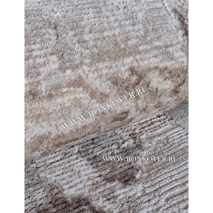 Турецкий Ковер Для Гостиной Дизайн 06 Бежево-Коричневый Прямоугольный