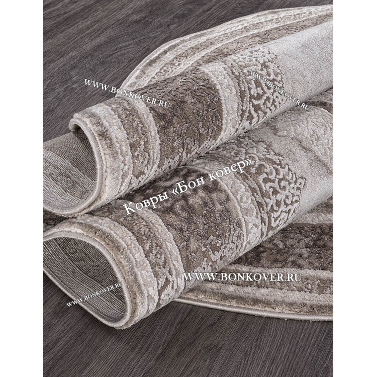 Классический ковер дизайн 90 Коричневый Овал