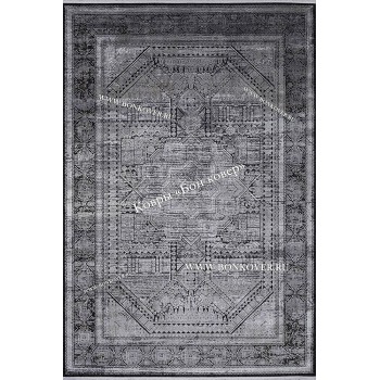 Премиальный Ковер из Артшелка Дизайн 56 Черный