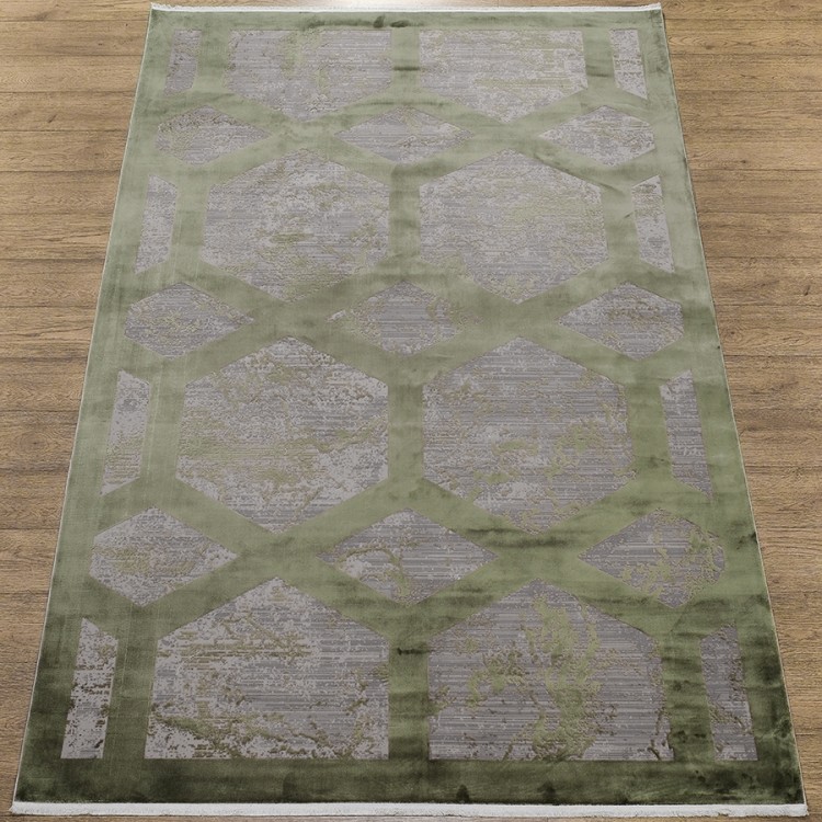 Ковер Olimpos M570S SH_GRAY / D_GREEN