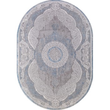 Ковер Armina 03880A BLUE / BLUE Овал